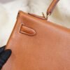 DDMode Hermes Kelly Retourne 32CM 34 Fauve Barenia Leather Gold Hardware