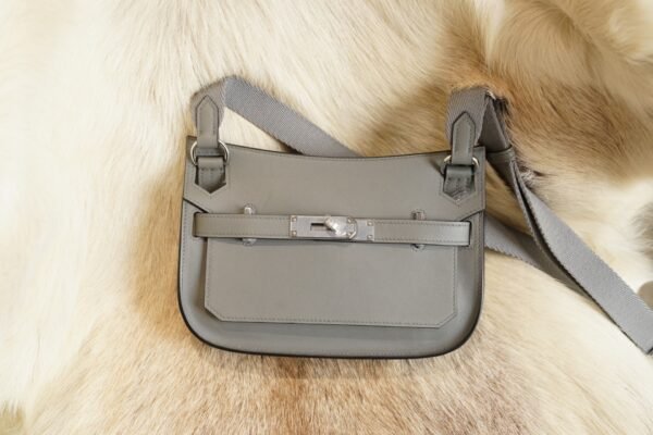 DDMode Factory Hermes Jypsiere Mini 0L Gris Meyer Swift Leather Silver Hardware