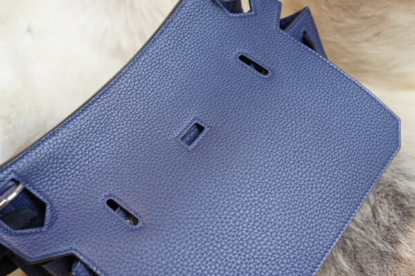 DDMode Hermes CK73 Blue Saphir Jypsiere 29CM Clemence Leather Silver Hardware