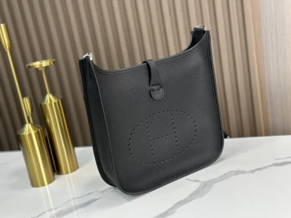 DDMode Hermès Evelyne Black Silver Hardware 29cm Full Handmade Phw