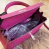 DDMode Hermes L3 Rose Purple Togo Leather Kelly Retourne 25CM Silver Hardware