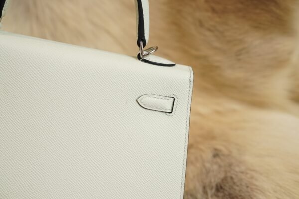 DDMode Whatsapp Hermes Kelly 25CM 0S Vert Fizz Epsom Leather Silver Hardware