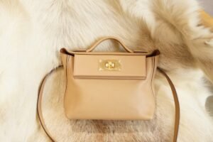 DDMode Whatsapp Hermes Mini Kelly 2424 0M Chai Evercolor Gold Hardware