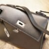 DDMode Hermes CK89 Nior Box Leather Kelly Desordre 20 Silver Hardware