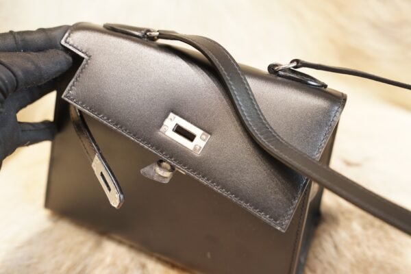 DDMode Hermes CK89 Nior Box Leather Kelly Desordre 20 Silver Hardware