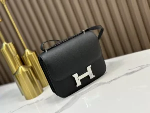 DDMode Hermès Constance Epsom Ck89 Black Silver Hardware 19cm Full Handmade Phw