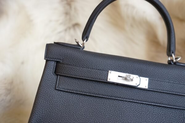 DDMode Factory Hermes Togo Kelly Retourne 28CM CK89 Nior Silver Hardware