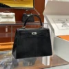 DDMode Factory Kelly Lizard Black Silver Hardware 25cm Full Handmade