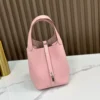 DDMode Factory Picotin Togo New Pink Silver Hardware 18cm Full Handmade