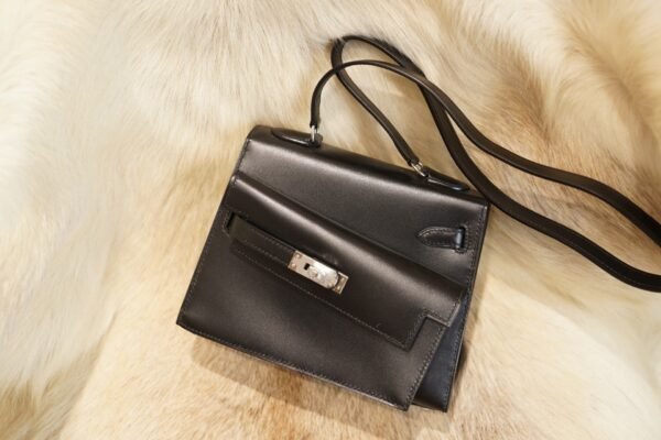 DDMode Hermes CK89 Nior Box Leather Kelly Desordre 20 Silver Hardware