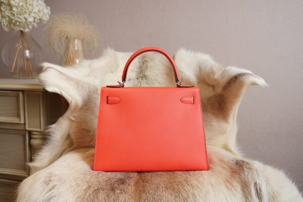 DDMode Whatsapp Hermes Kelly Sellier 28CM 0E Rose Texas Epsom Silver Hardware