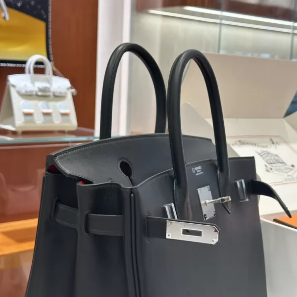 DDMode Factory Birkin Swift Black Silver Hardware 30cm Full Handmade