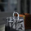 DDMode Factory Birkin Swift Black Silver Hardware 30cm Full Handmade