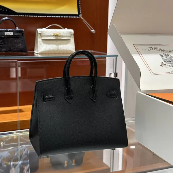 DDMode Factory Birkin Faubourg Epsom & Alligator Black & Yellow & Orange 20cm Full Handmade
