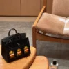 DDMode Factory Birkin Faubourg Epsom & Alligator Black & Yellow & Orange 20cm Full Handmade