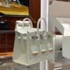 DDMode Factory Birkin Faubourg Epsom & Alligator offwhite & White & Orange 20cm Full Handmade