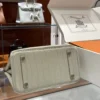DDMode Factory Birkin Matte Alligator crocodile Ice White Silver Hardware 25cm Full Handmade