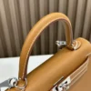 DDMode Factory Kelly Epsom Golden Brown Silver Hardware 25cm Full Handmade