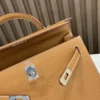 DDMode Factory Kelly Epsom Golden Brown Silver Hardware 25cm Full Handmade