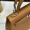 DDMode Factory Kelly Epsom Golden Brown Silver Hardware 25cm Full Handmade