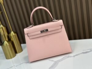 DDMode Factory Kelly Epsom 3Q Pink Silver Hardware 25cm Full Handmade