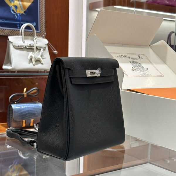 DDMode Factory Kelly Ado Togo Black Silver Hardware 21cm Full Handmade