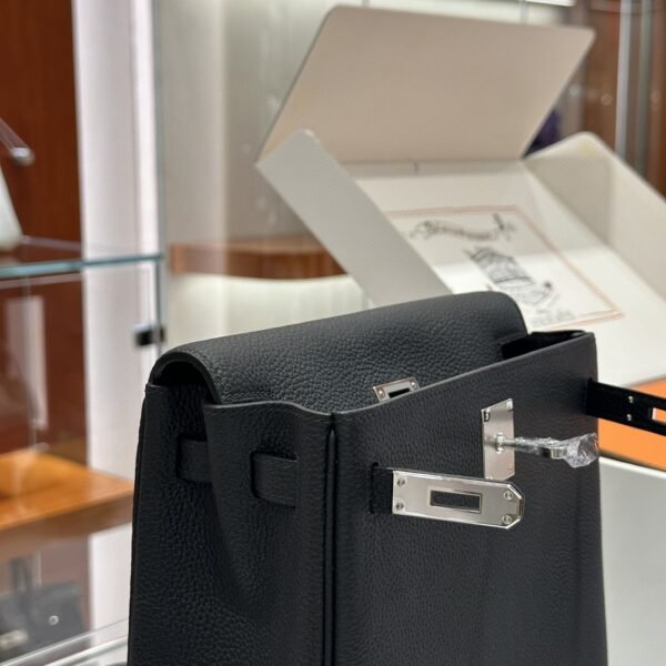 DDMode Factory Kelly Ado Togo Black Silver Hardware 21cm Full Handmade