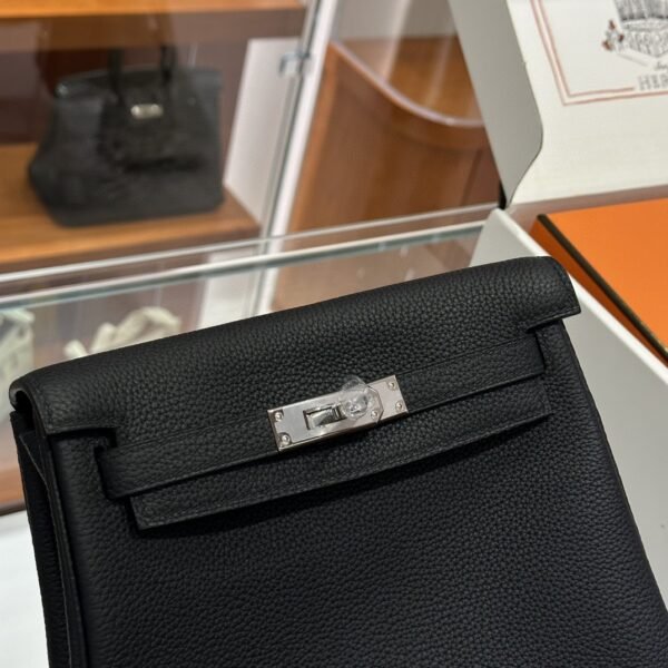 DDMode Factory Kelly Ado Togo Black Silver Hardware 21cm Full Handmade