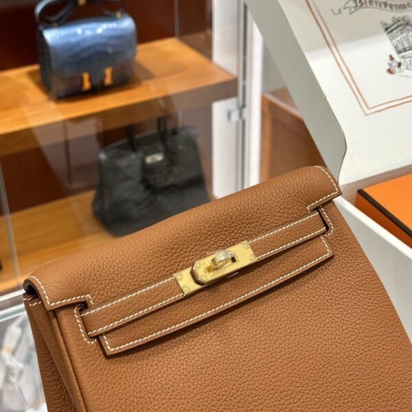 DDMode Factory Kelly Ado Togo Golden Brown Gold Hardware 21cm Full Handmade