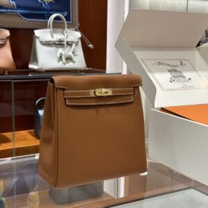 DDMode Factory Kelly Ado Togo Golden Brown Gold Hardware 21cm Full Handmade