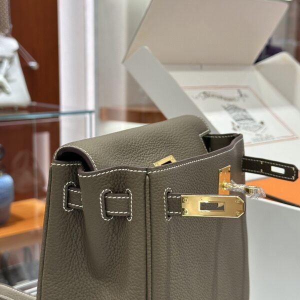 1713519716528 DDMode Factory Kelly Ado Togo Tinware grey Gold Hardware 21cm Full Handmade