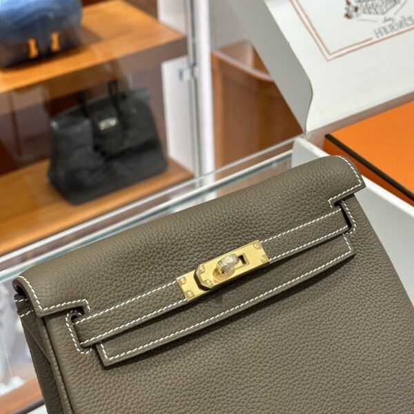 1713519716628 DDMode Factory Kelly Ado Togo Tinware grey Gold Hardware 21cm Full Handmade
