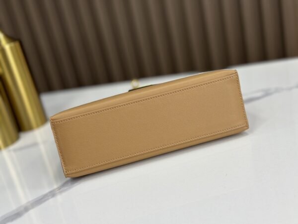 DDMode Factory Mini Kelly Pochette Swift Tea Khaki Gold Hardware 22cm Full Handmade