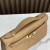 DDMode Factory Mini Kelly Pochette Swift Tea Khaki Gold Hardware 22cm Full Handmade
