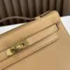 DDMode Factory Mini Kelly Pochette Swift Tea Khaki Gold Hardware 22cm Full Handmade