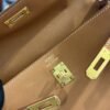 DDMode Factory kelly Moove Swift Golden Brown Gold Hardware 17cm Full Handmade