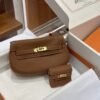 DDMode Factory kelly Moove Swift Golden Brown Gold Hardware 17cm Full Handmade