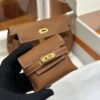 DDMode Factory kelly Moove Swift Golden Brown Gold Hardware 17cm Full Handmade