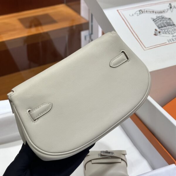 DDMode Factory kelly Moove Swift Creamy White Silver Hardware 17cm Full Handmade