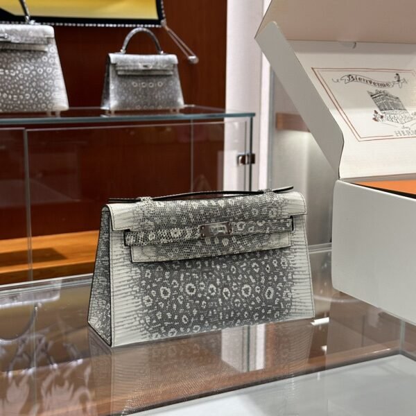 DDMode Factory Kelly pochette Lizard Original color Silver Hardware 22cm Full Handmade