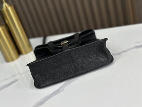 HalzanDDMode Factory Halzan Togo Black Gold Hardware 25cm Full Handmade