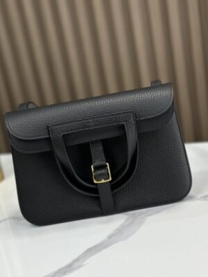 HalzanDDMode Factory Halzan Togo Black Gold Hardware 25cm Full Handmade