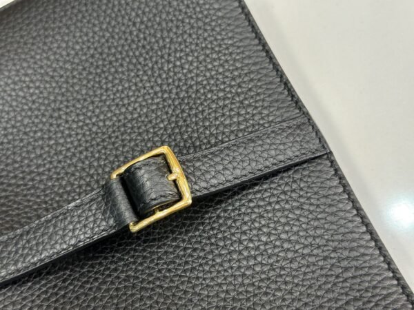 HalzanDDMode Factory Halzan Togo Black Gold Hardware 25cm Full Handmade