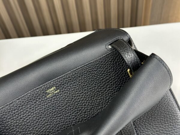 HalzanDDMode Factory Halzan Togo Black Gold Hardware 25cm Full Handmade