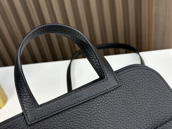 HalzanDDMode Factory Halzan Togo Black Gold Hardware 25cm Full Handmade