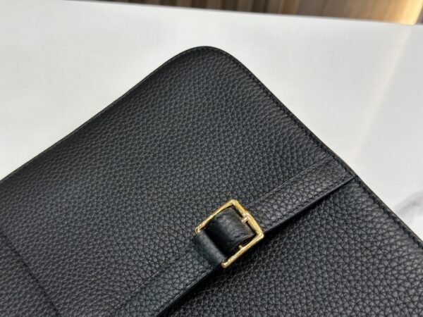 HalzanDDMode Factory Halzan Togo Black Gold Hardware 25cm Full Handmade