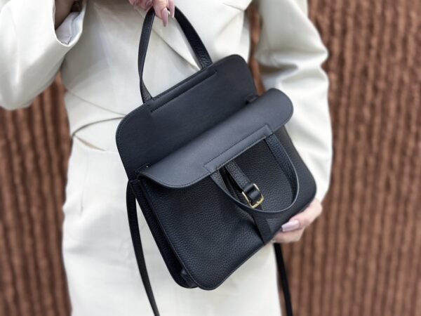 HalzanDDMode Factory Halzan Togo Black Gold Hardware 25cm Full Handmade