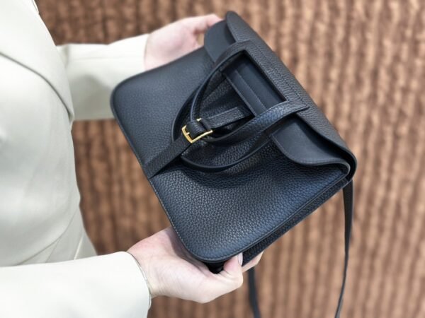 HalzanDDMode Factory Halzan Togo Black Gold Hardware 25cm Full Handmade