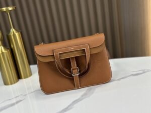 DDMode Factory Halzan Togo Golden Brown Silver Hardware 25cm Full Handmade