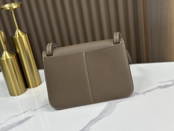 DDMode Factory Halzan Togo Etoupe Grey Silver Hardware 25cm Full Handmade